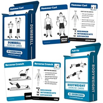 2 Pack Fitness Workout Cards