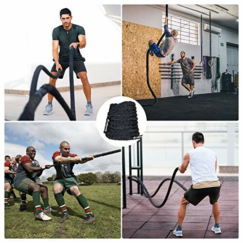 People Exercising with Battle Ropes Indoors and Outdoors