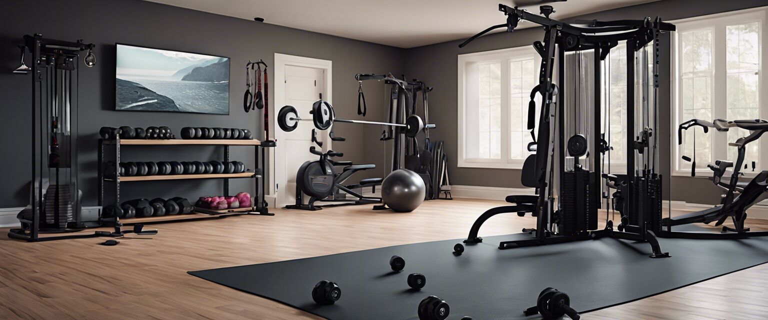 Efficient home gym setup